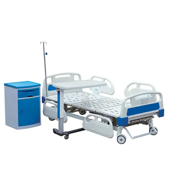Dual Crank Hospital Bed Manual with imported ABS Head Foot